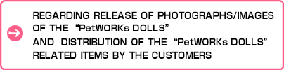 REGARDING RELEASE OF PHOTOGRAPHS/IMAGES OF THE gPetWORKs DOLLSh AND DISTRIBUTION OF THE gPetWORKs DOLLSh RELATED ITEMS BY THE CUSTOMERS